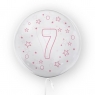 Tuban, Balon 45cm cyfra 7 - Gwiazdki, różowy (TB 3690)