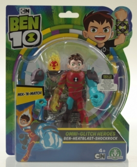 Ben 10: Figurka podstawowa 13 cm seria 8 - Mix 'N Match Omni-glitch Heroes Ben 10 - Inferno - Skalniak (BEN43100)
