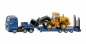 Ciężarówka MAN z lawetą i ładowarką kołową JCB (S1790)