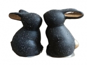 Figurki dwa zajączki nakrapiane