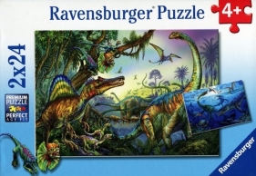 Puzzle Prehistoryczne giganty 2x24 (088904)