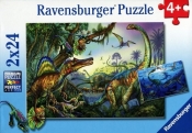 Puzzle Prehistoryczne giganty 2x24 (088904)
