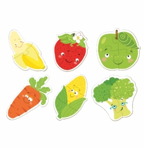 Puzzle 2-3-4: Owoce i warzywa (DOP300155)