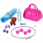 Barbie - Zestaw Relaks na siłowni Lalka z pieskiem i akcesoriami (GKH73/GJG57)