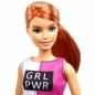 Barbie - Zestaw Relaks na siłowni Lalka z pieskiem i akcesoriami (GKH73/GJG57)