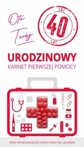 Karnet urodziny 40 - .