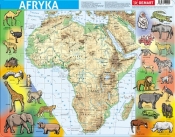 Puzzle ramkowe 72: Afryka - mapa fizyczna