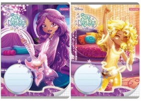Zeszyt A5 Star Darlings w kratkę 16 kartek mix