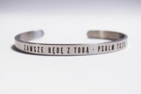 Bransoletka srebrna - Zawsze będę z tobą