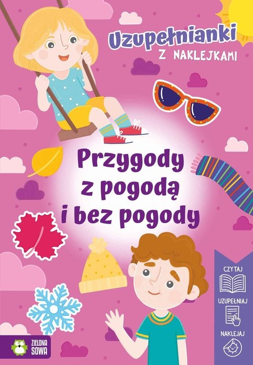 Uzupełnianki z naklejkami. Przygody z pogodą i bez pogody