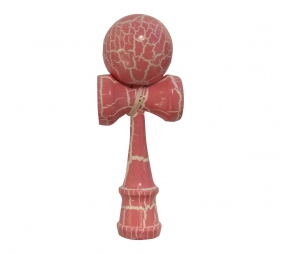 Kendama. Drewniana zabawka zręcznościowa - różowo-biały (NO-1004003)