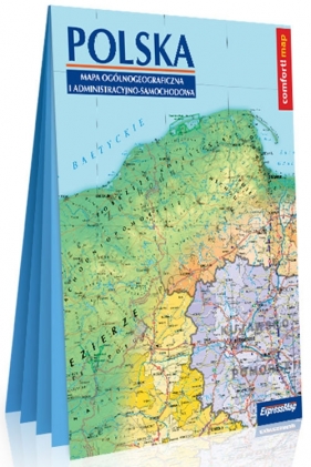 Polska Mapa ogólnogeograficzna i administracyjno-samochodowa; laminowana mapa XXL 1:1 000 000 - Opracowanie zbiorowe