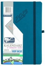 Kalendarz 2023 A5 tyg. Hip hop atramentowy ELEFANT