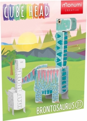 Cube Head Model Brontosaurus