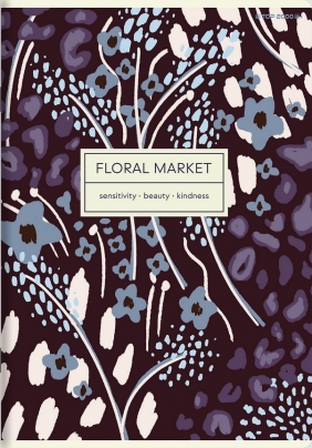 Zeszyt Top 2000 Floradelic B5/80k kratka z marginesem, 1 szt