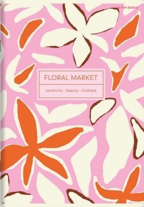 Zeszyt Top 2000 Floradelic B5/80k kratka z marginesem, 1 szt