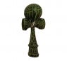 Kendama. Drewniana zabawka zręcznościowa - czarno-zielony (NO-1004003)