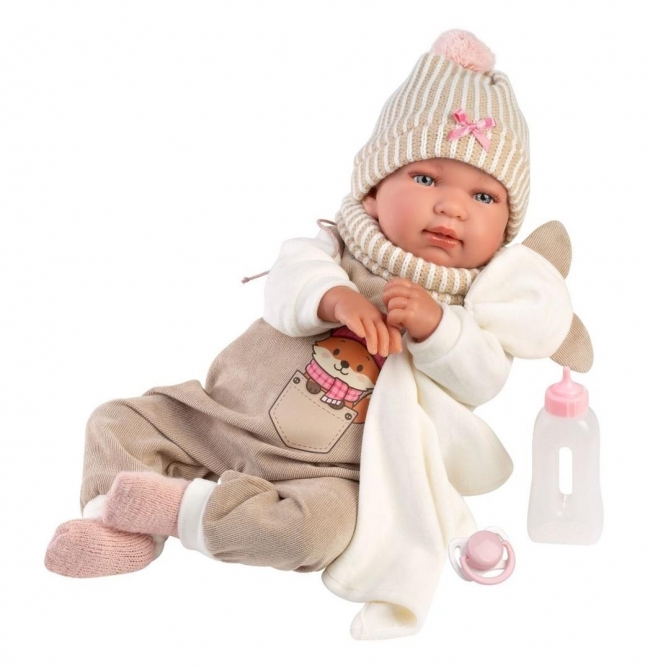 <img src='https://webimage.pl/pics/906/4/d8426265844906.jpg' style='height:440px' /> Lalka bobas Tina płacząca 44cm