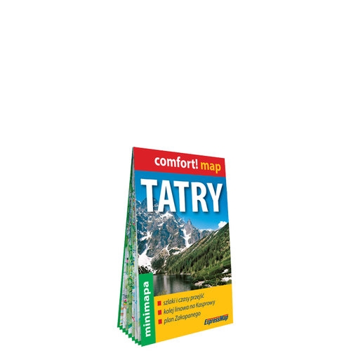 Tatry laminowana mapa turystyczna mini 1:80 000