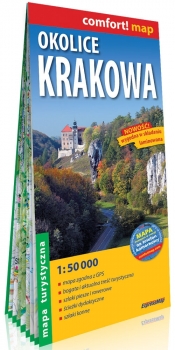 Okolice Krakowa laminowana mapa turystyczna 1:50 000