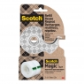  Dyspenser taśmy Scotch ze stali nierdzewnej + 2x taśma Magic 19mmx13,9m