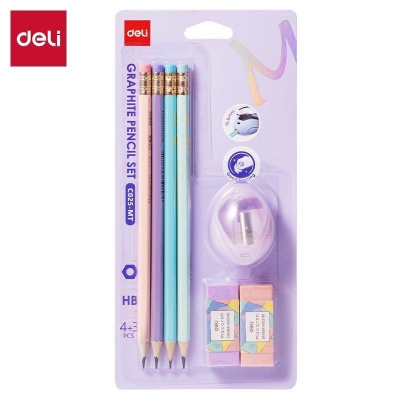 <img src='https://webimage.pl/pics/907/0/d6932673710907.jpg' style='height:440px' /> Zestaw ołówki HB Macaron 4szt. + gumka 2szt.+ temperówka 1szt. blister