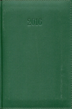 Kalendarz 2016 Książkowy tygodniowy A5 Lux zielony - <br />