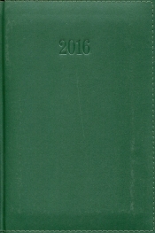 Kalendarz 2016 Książkowy tygodniowy A5 Lux zielony - <br />