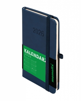 Kalendarz 2026 Memofix A6 TDW - Granatowy