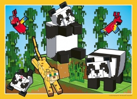 Ravensburger, Puzzle 4x100: Minecraft Przygody (12004290)