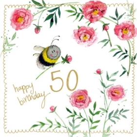 Karnet Urodziny 50 S545 Pszczółka