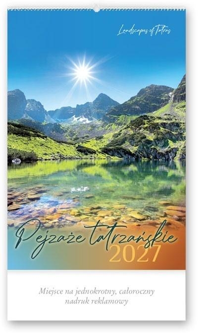 <img src='https://webimage.pl/pics/907/6/d5904844536907.jpg' style='height:440px' /> Kalendarz 2027 reklamowy Pejzaże tatrzańskie