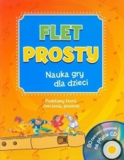 Flet prosty Nauka gry dla dzieci z płytą CD