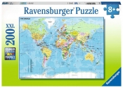 Puzzle XXL 200: Mapa świata (12890)