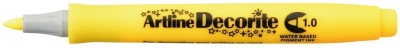 Marker permanentny Artline decorite, żółty 1,0 mm pędzelek końcówka (AR-033 7 2)