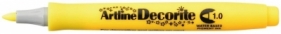 Marker permanentny Artline decorite, żółty 1,0 mm pędzelek końcówka (AR-033 7 2)
