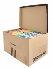 Pudło archiwizacyjne Donau A4 - brązowy 558 mm x 370 mm x 315 mm (7665301FSC-02)