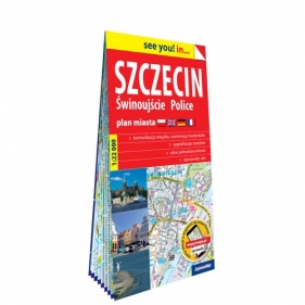Szczecin, Świnoujście, Police. Papierowy plan miasta 1:22 000 - Opracowanie zbiorowe