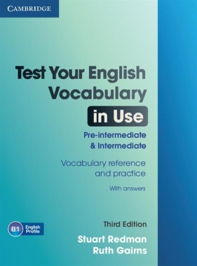 Test Your Eng Vocabulary in Use Pre-intermediate Intermediate - Redman Stuart, Gairns Ruth