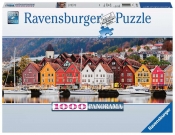 Ravensburger, Puzzle Panorama 1000: Port w Norwegii (15090)