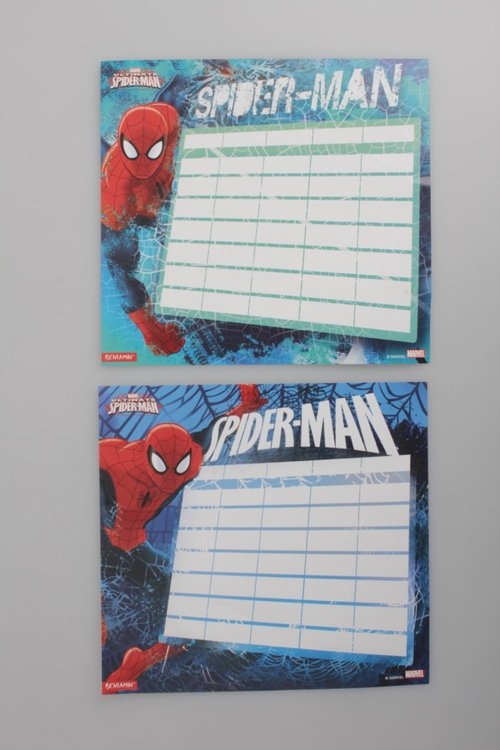 Plan lekcji naklejka Spiderman