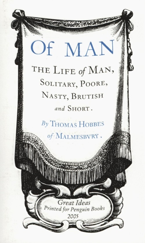 Of Man Hobbes Thomas