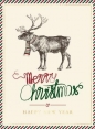Karnet B6 BN Boże Narodzenie - Renifer