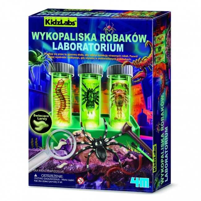 <img src='https://webimage.pl/pics/908/4/d4893156034908.jpg' style='height:440px' /> Kidzlabs Labolatorium Wykopalski z Robakami