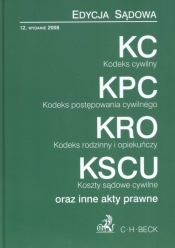 Kodeks cywilny Kodeks postępowania cywilnego Kodeks rodzinny i opiekuńczy Joszty sądowe cywilne - <br />