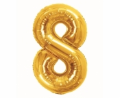 Balon foliowy B&C 8 Royal gold 85cm