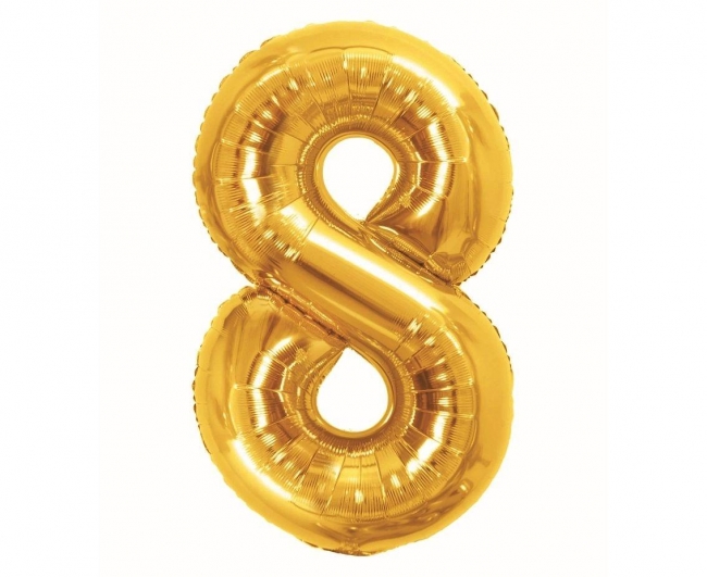 Balon foliowy B&C 8 Royal gold 85cm