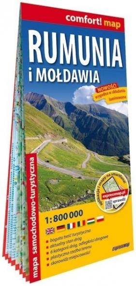 Comfort! map Rumunia i Mołdawia 1:800 00 - Opracowanie zbiorowe
