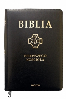 Biblia pierwszego Kościoła czarna z paginatorami - Praca zbiorowa
