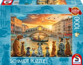Puzzle 1000 Psy w Wenecji / Włochy